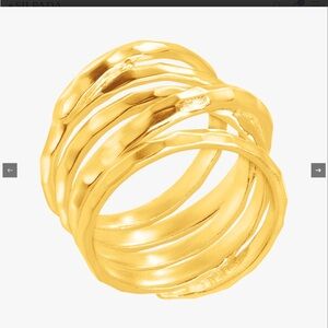 All Wrapped up ring in gold, plated